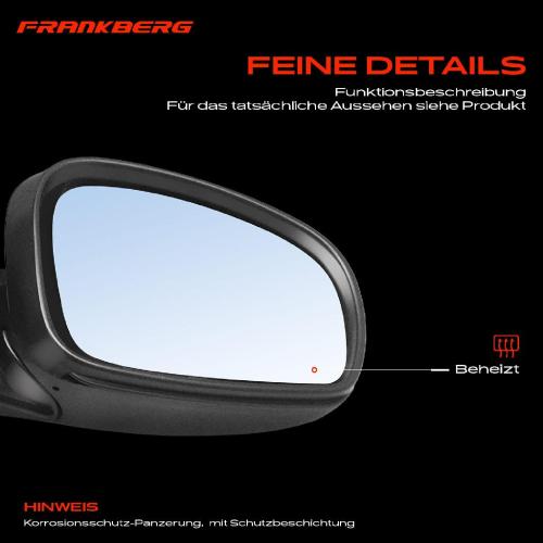 Frankberg 1x Außenspiegel Rechts für Skoda Fabia II 542 545 1.2L 1.4L 1.6L 1.9L 2006-2014 Bild Frankberg 1x Außenspiegel Rechts für Skoda Fabia II 542 545 1.2L 1.4L 1.6L 1.9L 2006-2014