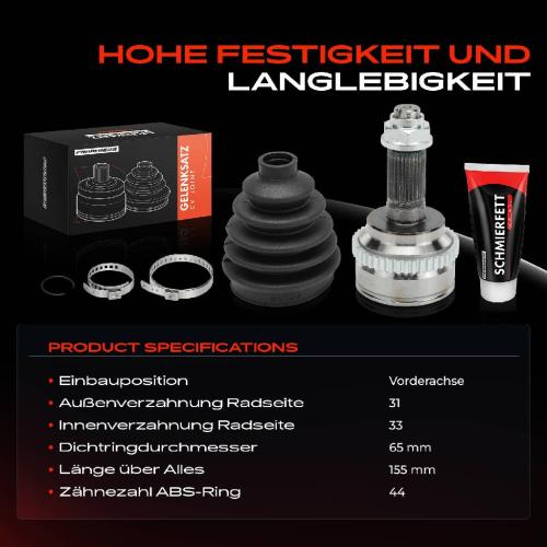 1x Antriebswelle Gelenksatz Vorderachse für Mazda CX-7 ER 2.2L 2.3L 2009-2013 Bild 1x Antriebswelle Gelenksatz Vorderachse für Mazda CX-7 ER 2.2L 2.3L 2009-2013