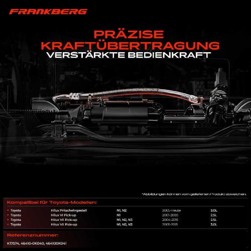 2x Seilzug Feststellbremse Vorderachse beidseitig für Toyota Hilux Pritsche/Fahrgestell VII Pick-up Bild 2x Seilzug Feststellbremse Vorderachse beidseitig für Toyota Hilux Pritsche/Fahrgestell VII Pick-up