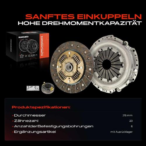 Frankberg 1x Kupplungssatz für Hyundai Accent III MC Accent III Stufenheck KIA Rio II JB Rio II Stufenheck 1.4L 1.6L Bild Frankberg 1x Kupplungssatz für Hyundai Accent III MC Accent III Stufenheck KIA Rio II JB Rio II Stufenheck 1.4L 1.6L