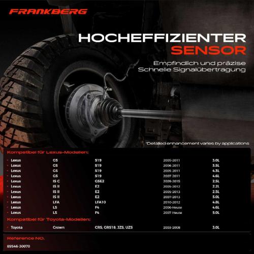 1x ABS Sensor Hinterachse links für Lexus GS IS C II LFA LS Toyota Crown 3.0L 3.5L 4.3L 4.6L Bj ab 2003 Bild 1x ABS Sensor Hinterachse links für Lexus GS IS C II LFA LS Toyota Crown 3.0L 3.5L 4.3L 4.6L Bj ab 2003