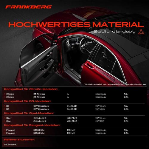 Frankberg 1x Türfeststeller Türfangband Türstopper Vorne für Opel Grandland X Peugeot Citroën Bild Frankberg 1x Türfeststeller Türfangband Türstopper Vorne für Opel Grandland X Peugeot Citroën