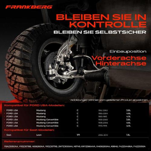 1x Querlenker Satz Vorderachse für FORD USA Mustang Convertible Coupe Seat Leon 3.8L 4.6L 4.9L 1.9L 1993-2010 Bild 1x Querlenker Satz Vorderachse für FORD USA Mustang Convertible Coupe Seat Leon 3.8L 4.6L 4.9L 1.9L 1993-2010