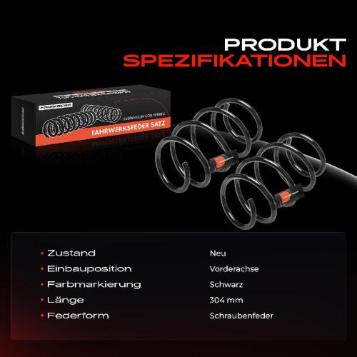 Frankberg 2x Fahrwerksfeder Vorderachse für Renault Megane III Coupe DZ0/1 1.4L 1.5L 1.6L 2008-2015 Bild Frankberg 2x Fahrwerksfeder Vorderachse für Renault Megane III Coupe DZ0/1 1.4L 1.5L 1.6L 2008-2015