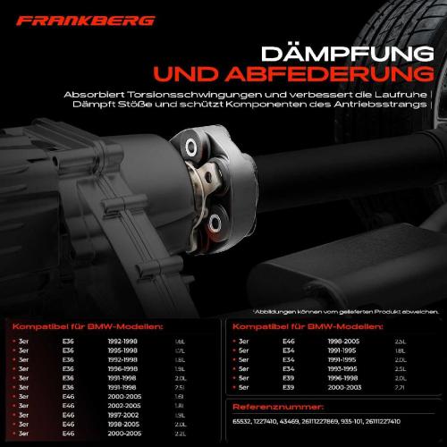 1x Gelenkscheibe Hardyscheibe Kardanwelle Vorne für BMW 3er E36 E46 5er E34 E39 Bild 1x Gelenkscheibe Hardyscheibe Kardanwelle Vorne für BMW 3er E36 E46 5er E34 E39