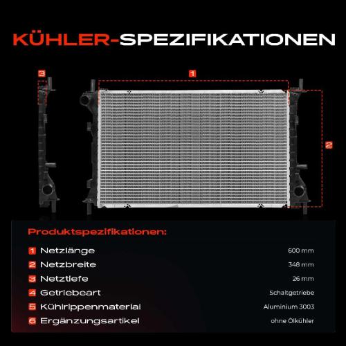 Frankberg 1x Kühler Wasserkühler Motorkühler für Ford Focus DAW DNW 1.6 2.0L Bild Frankberg 1x Kühler Wasserkühler Motorkühler für Ford Focus DAW DNW 1.6 2.0L
