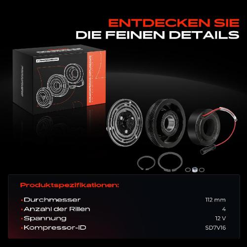 1x Magnetkupplung Klimakompressor für Citroën Jumper Fiat Ducato Peugeot Boxer Bild 1x Magnetkupplung Klimakompressor für Citroën Jumper Fiat Ducato Peugeot Boxer