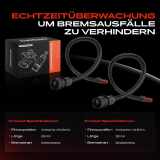 2x Warnkontakt Bremsbelagverschleiß Vorderachse für Porsche 911 Cabriolet 3.2L 1983-1989