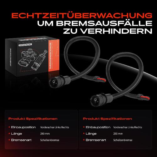 2x Warnkontakt Bremsbelagverschleiß Vorderachse für Porsche 911 Cabriolet 3.2L 1983-1989 Bild 2x Warnkontakt Bremsbelagverschleiß Vorderachse für Porsche 911 Cabriolet 3.2L 1983-1989