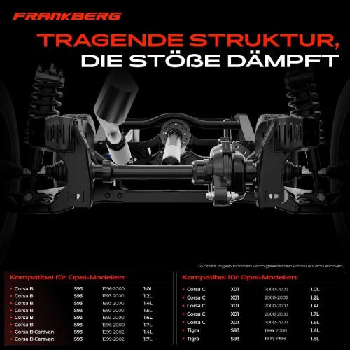 1x Achskörper Achsträger Motorträger Hinterachse für Opel Corsa B 73 78 79 Corsa C X01 Tigra Bild 1x Achskörper Achsträger Motorträger Hinterachse für Opel Corsa B 73 78 79 Corsa C X01 Tigra