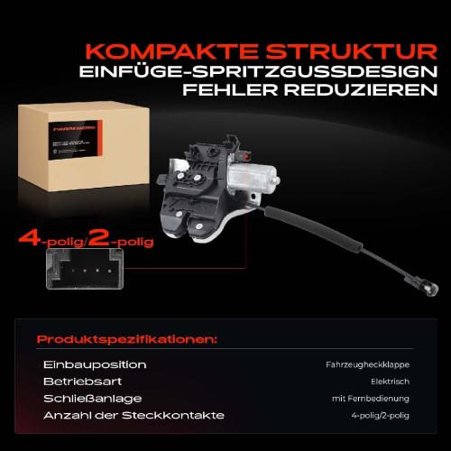 1x Heckklappenschloss für Porsche Panamera 970 Schrägheck 2009-2013 Bild 1x Heckklappenschloss für Porsche Panamera 970 Schrägheck 2009-2013