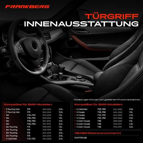1x Türgriff Innenausstattung Hinten Rechts für BMW F34 F31 F30 F80 F33 F83 Bild 1x Türgriff Innenausstattung Hinten Rechts für BMW F34 F31 F30 F80 F33 F83