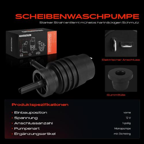 1x Waschwasserpumpe Scheibenreinigung Vorne für VW Golf I Cabriolet Polo Passat Variant Transporter IV Bus Bild 1x Waschwasserpumpe Scheibenreinigung Vorne für VW Golf I Cabriolet Polo Passat Variant Transporter IV Bus