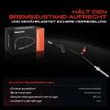 1x Seilzug Feststellbremse Vorderachse beidseitig für Ford Focus DA DP HCP C-Max Volvo C30 S40 V50