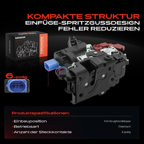 Frankberg 1x Türschloss Fahrzeugheckklappe für VW Polo 9N_Skoda Fabia I 6Y2 6Y3 6Y5 Bild Frankberg 1x Türschloss Fahrzeugheckklappe für VW Polo 9N_Skoda Fabia I 6Y2 6Y3 6Y5