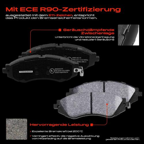 4x Bremsbeläge Vorderachse für Chevrolet Aveo/Kalos Schrägheck Stufenheck Lacetti Kombi Nubira Bild 4x Bremsbeläge Vorderachse für Chevrolet Aveo/Kalos Schrägheck Stufenheck Lacetti Kombi Nubira