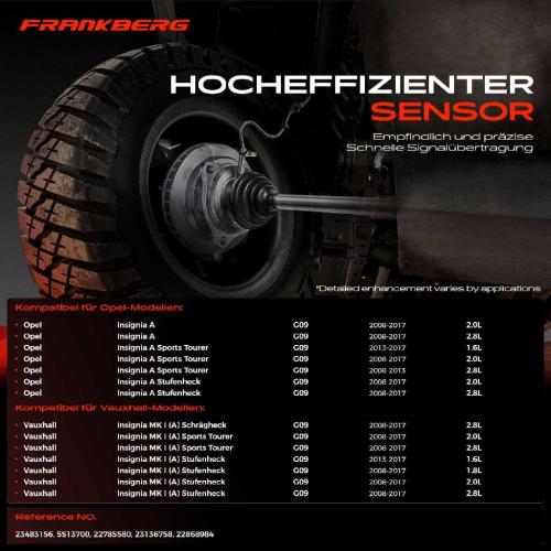 1x ABS Sensor Hinterachse rechts für Opel Insignia A Country Tourer Sports Stufenheck Vauxhall Bild 1x ABS Sensor Hinterachse rechts für Opel Insignia A Country Tourer Sports Stufenheck Vauxhall