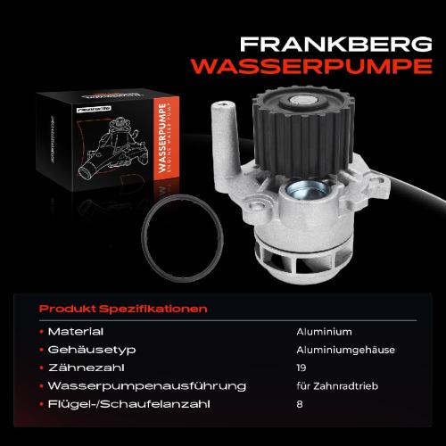 1x Wasserpumpe Kühlwasserpumpe für VW Polo 9N Skoda Fabia I Seat Ibiza III 1.9L Bild 1x Wasserpumpe Kühlwasserpumpe für VW Polo 9N Skoda Fabia I Seat Ibiza III 1.9L