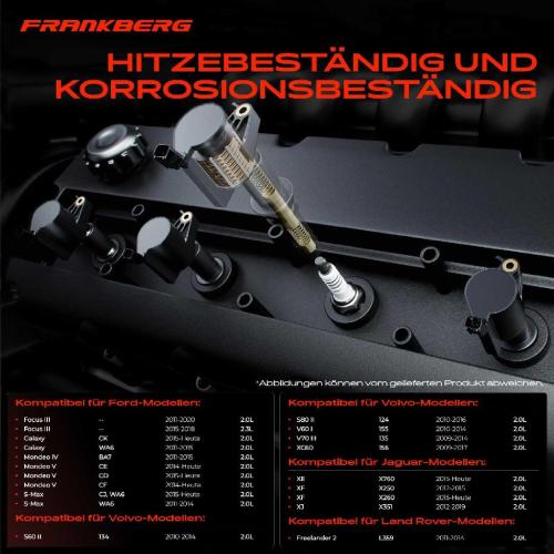 Frankberg 1x Zündmodul Zündspule für Ford Focus III Stufenheck Turnier Galaxy Mondeo IV V Schrägheck S-Max Bild Frankberg 1x Zündmodul Zündspule für Ford Focus III Stufenheck Turnier Galaxy Mondeo IV V Schrägheck S-Max