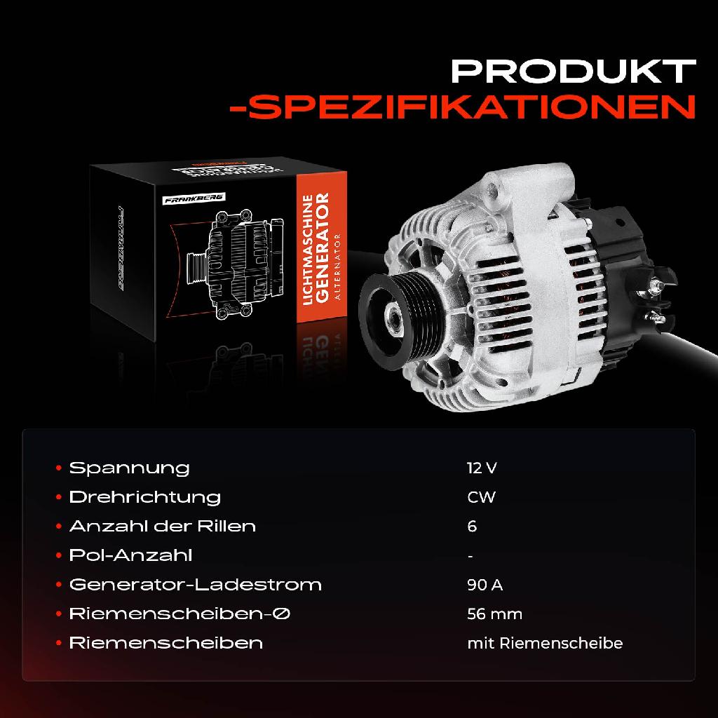 1x Lichtmaschine Generator für Peugeot 306 406 Citroën Jumper XM Fiat Lancia