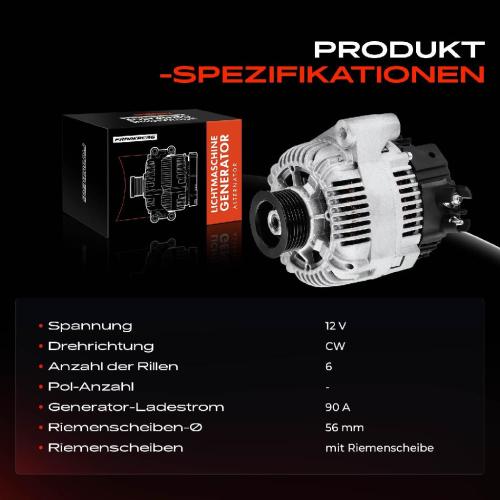 1x Lichtmaschine Generator für Peugeot 306 406 Citroën Jumper XM Fiat Lancia Bild 1x Lichtmaschine Generator für Peugeot 306 406 Citroën Jumper XM Fiat Lancia