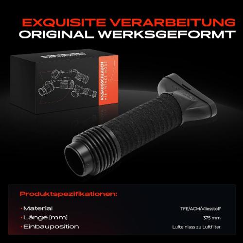 Frankberg 1x Ansaugschlauch, Luftfilter für Mercedes-Benz W203 W204 C204 CL203 W212 Bild Frankberg 1x Ansaugschlauch, Luftfilter für Mercedes-Benz W203 W204 C204 CL203 W212