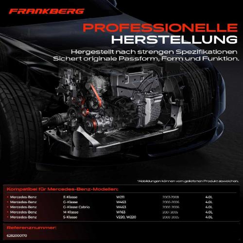 1x Spannrolle Riemenspanner für Mercedes-Benz W211 E400 W463 G400 W163 ML400 W220 S400 Bild 1x Spannrolle Riemenspanner für Mercedes-Benz W211 E400 W463 G400 W163 ML400 W220 S400