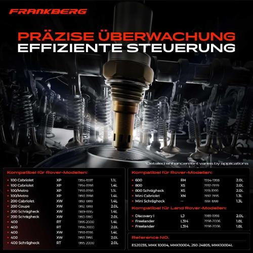 1x Lambdasonde Regelsonde Vor Katalysator für Land Rover Freelander Rover 100 200 400 800 Bild 1x Lambdasonde Regelsonde Vor Katalysator für Land Rover Freelander Rover 100 200 400 800