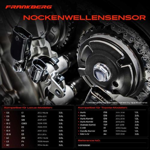 1x Nockenwellenposition Sensor für Lexus GS IS LS RC Toyota Auris C-HR Avensis Corolla RAV 4 Bild 1x Nockenwellenposition Sensor für Lexus GS IS LS RC Toyota Auris C-HR Avensis Corolla RAV 4