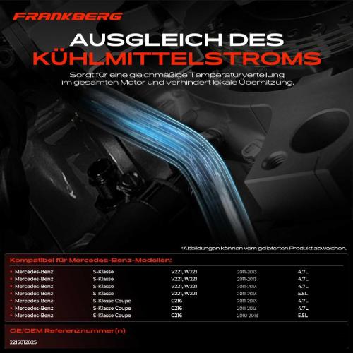 1x Kühlerschlauch Wasserschlauch für Mercedes-Benz S-Klasse V221 W221 C216 Bild 1x Kühlerschlauch Wasserschlauch für Mercedes-Benz S-Klasse V221 W221 C216