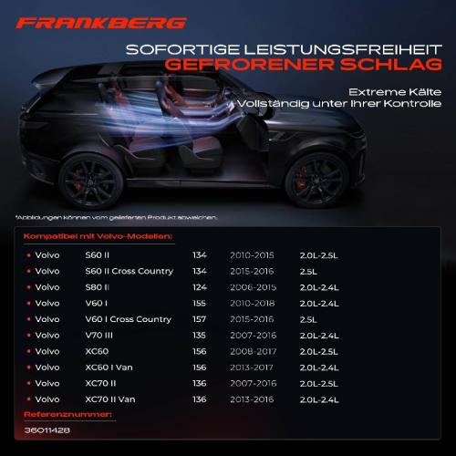 Frankberg 1x Klimakompressor für Volvo S60 134 S80 124 V60 155 V70 XC60 XC70 2006-2017 Bild Frankberg 1x Klimakompressor für Volvo S60 134 S80 124 V60 155 V70 XC60 XC70 2006-2017