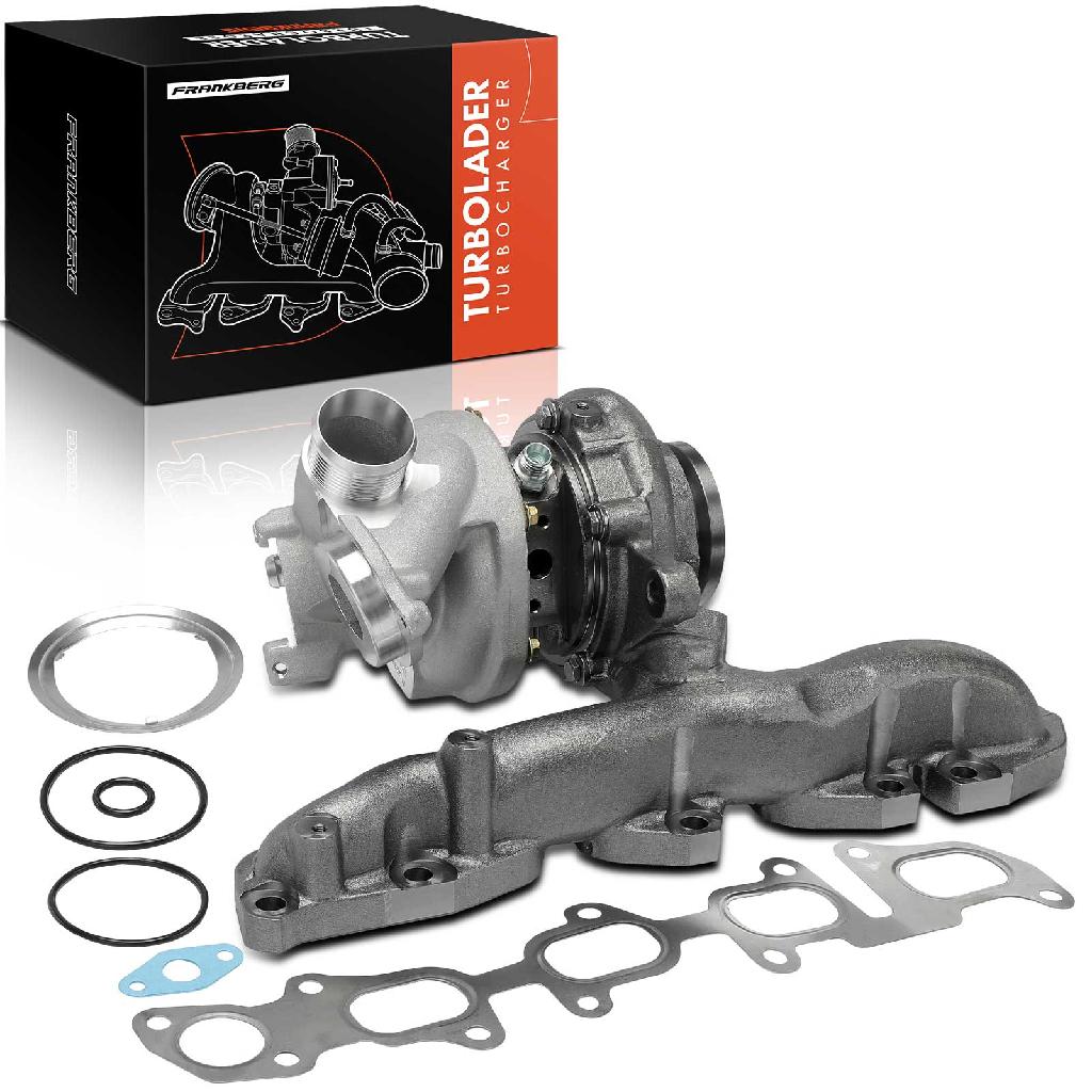 Frankberg 1x Turbolader Abgaskrümmer Einheit für VW Golf Passat Sharan Tiguan Audi A3 Cabriolet Limousine Seat