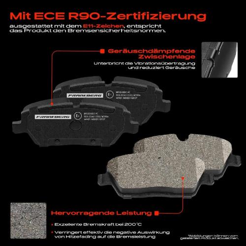 4x Bremsbeläge Vorderachse für BMW E81 E87 E88 E82 F45 I01 MINI F55 F56 R56 2004-2025 Bild 4x Bremsbeläge Vorderachse für BMW E81 E87 E88 E82 F45 I01 MINI F55 F56 R56 2004-2025
