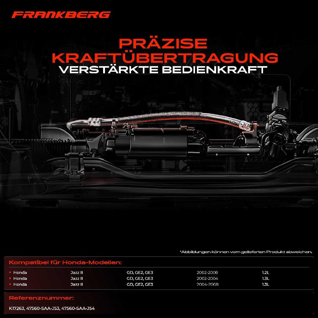1x Seilzug Feststellbremse Hinterachse links für Honda Jazz II GD GE2 GE3 1.2L 2002-2008