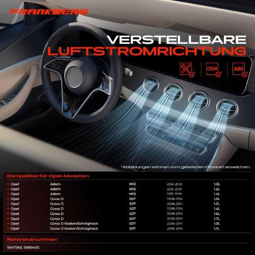 1x Luftdüse Armaturenbrett Vorne für Opel Adam M13 Corsa D S07 2006-2019 Bild 1x Luftdüse Armaturenbrett Vorne für Opel Adam M13 Corsa D S07 2006-2019