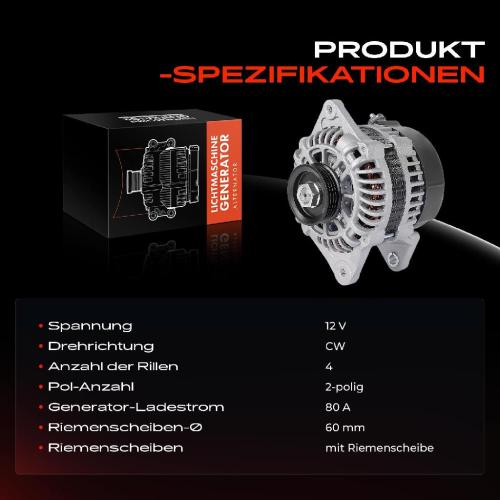 Frankberg 1x Lichtmaschine Generator für KIA Rio DC Sephia FA Shuma FB Stufenheck Bild Frankberg 1x Lichtmaschine Generator für KIA Rio DC Sephia FA Shuma FB Stufenheck