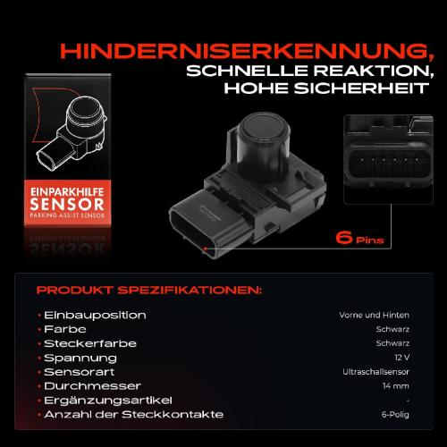 1x Parksensor PDC Sensor Vorne und Hinten für Honda Accord 8 Kombi CP CU CW Pilot Insight ZE Bild 1x Parksensor PDC Sensor Vorne und Hinten für Honda Accord 8 Kombi CP CU CW Pilot Insight ZE