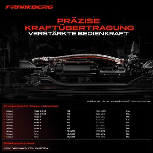 1x Seilzug Feststellbremse Vorderachse beidseitig für Nissan Micra C III K12 Note E11 NE11 Bild 1x Seilzug Feststellbremse Vorderachse beidseitig für Nissan Micra C III K12 Note E11 NE11