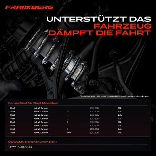 Frankberg 2x Fahrwerksfeder Hinterachse für Opel Astra J Caravan J P10 2010-2015 Bild Frankberg 2x Fahrwerksfeder Hinterachse für Opel Astra J Caravan J P10 2010-2015