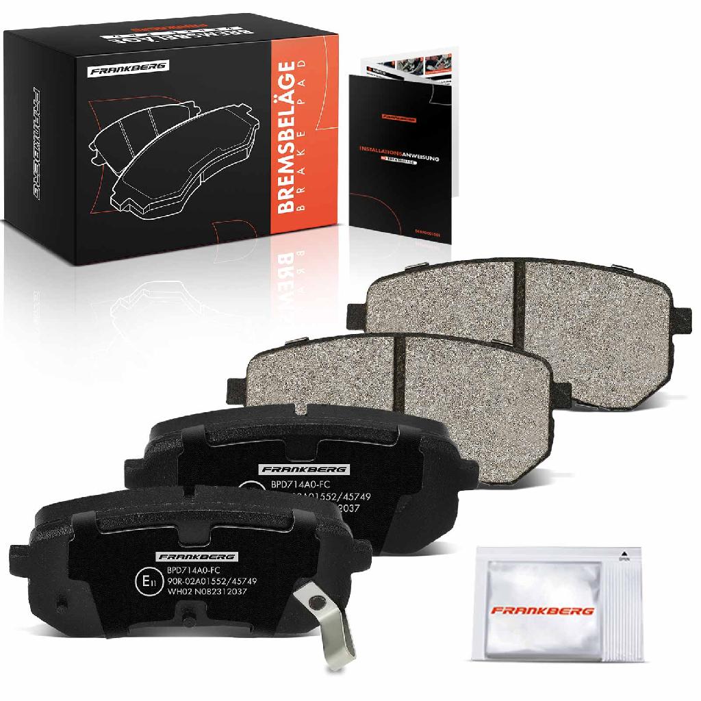 4x Bremsbeläge Hinterachse für Hyundai i10 Stufenheck PA KIA Picanto TA 2004-2017