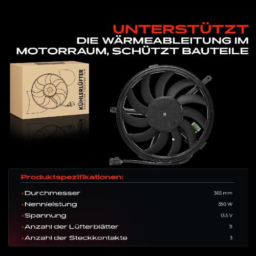 Frankberg 1x Motorkühller Einfachlüfter ohne Kühlerlüfterrahmen Mini R56 R57 R55 R60 R58 R61 R59 Cooper 1.6L Bild Frankberg 1x Motorkühller Einfachlüfter ohne Kühlerlüfterrahmen Mini R56 R57 R55 R60 R58 R61 R59 Cooper 1.6L