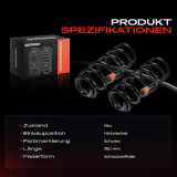 2x Fahrwerksfeder Hinterachse für Nissan NP300 Navara Pick-up D23 D23T 2.3L Bj ab 2015