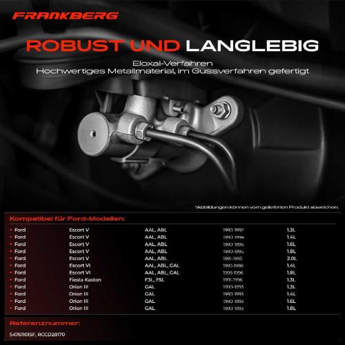 1x Hauptbremszylinder Bremszylinder für Ford Escort V VI AAL Fiesta Orion III GAL Bild 1x Hauptbremszylinder Bremszylinder für Ford Escort V VI AAL Fiesta Orion III GAL