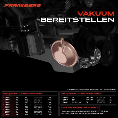 1x Unterdruckpumpe für BMW 1er F20 F30 F80 F31 2010-2016 Bild 1x Unterdruckpumpe für BMW 1er F20 F30 F80 F31 2010-2016