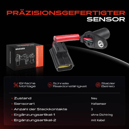 1x Nockenwellenposition Sensor für Land Rover Discovery II LT Range Rover II LP 4x4 Bild 1x Nockenwellenposition Sensor für Land Rover Discovery II LT Range Rover II LP 4x4