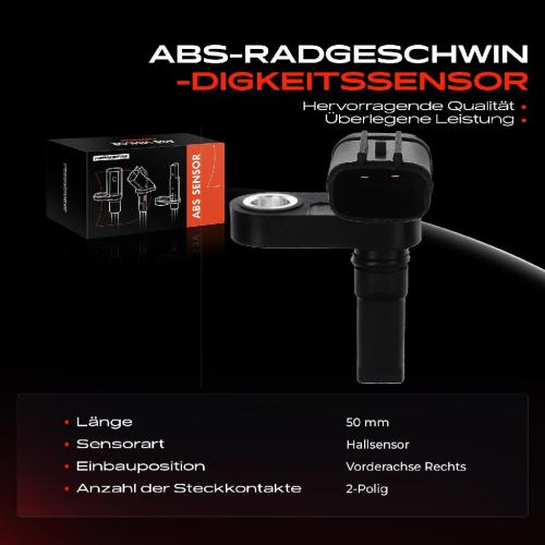 Frankberg 1x ABS Sensor Vorderachse rechts für Toyota Land Cruiser 200 Prado Van 4.5L 4.6L 4.7L 3.0L 4.0L 2.8L Bj ab 2002 Bild Frankberg 1x ABS Sensor Vorderachse rechts für Toyota Land Cruiser 200 Prado Van 4.5L 4.6L 4.7L 3.0L 4.0L 2.8L Bj ab 2002