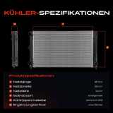 1x Kühler Wasserkühler Motorkühler für VW Caddy Golf Jetta Seat Toledo 1.5L-1.9L