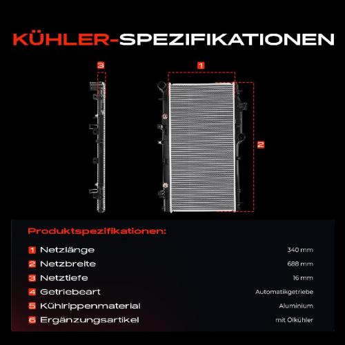 Frankberg 1x Kühler Wasserkühler Motorkühler für Subaru Forester SH Impreza Legacy IV BL BP Bild Frankberg 1x Kühler Wasserkühler Motorkühler für Subaru Forester SH Impreza Legacy IV BL BP
