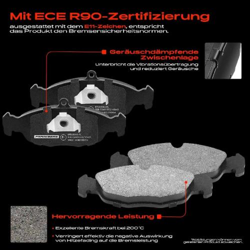 4x Bremsbeläge Vorderachse für Opel Astra F Cabriolet Caravan CC Kasten/Kombi Klasseic Vauxhall MK III (F) Bild 4x Bremsbeläge Vorderachse für Opel Astra F Cabriolet Caravan CC Kasten/Kombi Klasseic Vauxhall MK III (F)