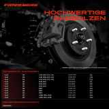 5x Radschraube für Audi A8 4H2 4H8 4HC 4HL Q3 Q5 Q7 2008-2018